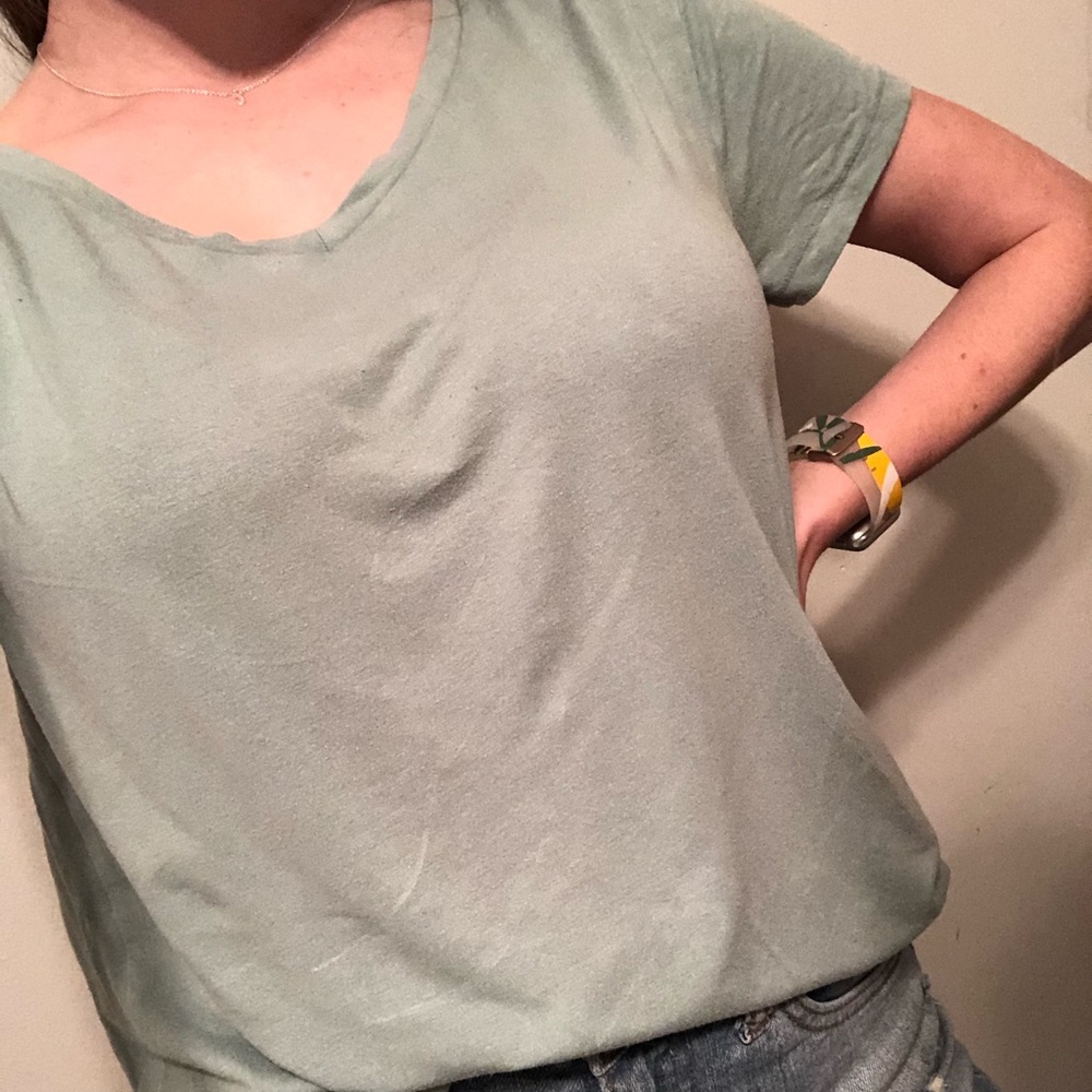 Mint green tee